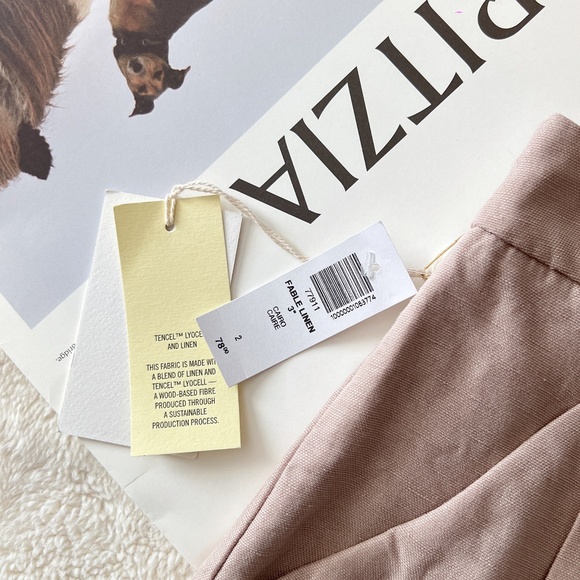 ARITZIA Wilfred Fable Linen 3" Mini Short - Picture 5 of 5